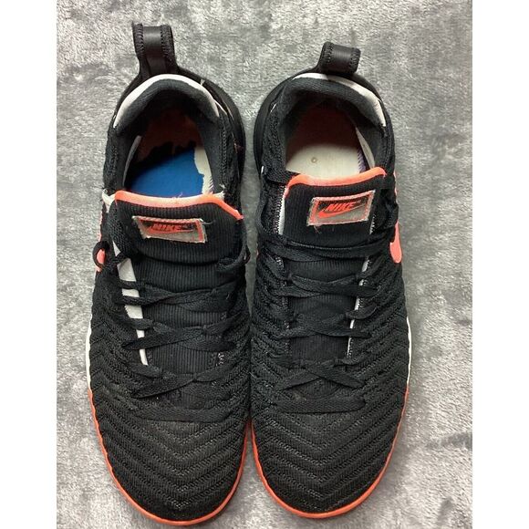 Nike Men's Black and Orange Athletic Shoes - Picture 4 of 16